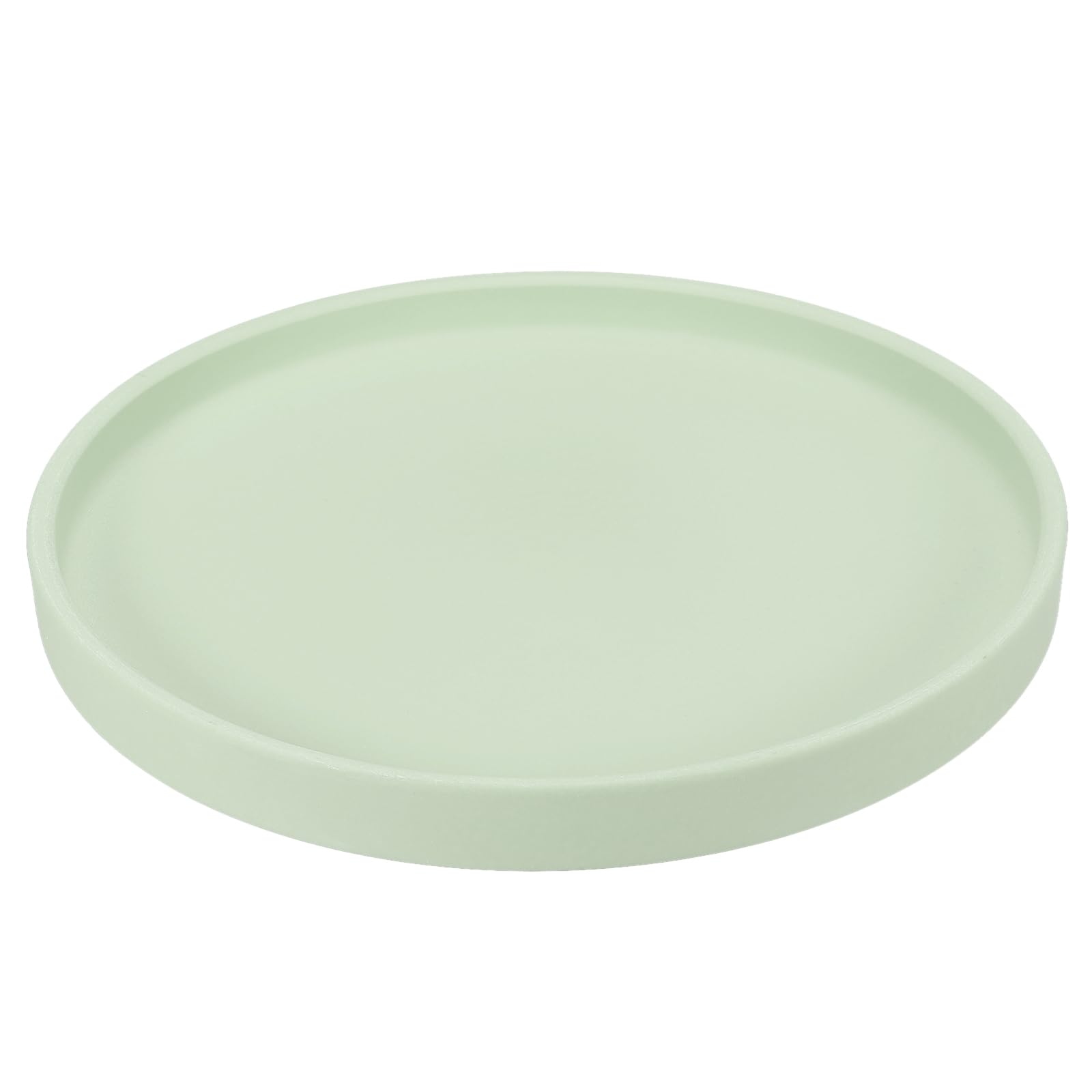 PATIKIL 9.8 Inch Round Ceramic Plant Saucer, Plant Saucer Tray Flower Planter Drip Tray for Indoors Outdoors Patio Balcony, Mint Green