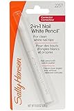 Sally Hansen 2-in-1 Nail White Pencil with Cuticle Pusher - 0.03 oz