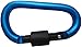 LeBeila Carabiner Aluminum Screw Locking Spring Clip Hook Outdoor D Shaped Keychain Buckle for Camping, Hiking, Fishing (Deep Blue)