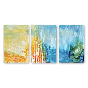 3 Panel Abstract Pictures Home Wall for Bedroom...
