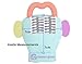 Gummee Glove Baby Teething Mitten With Detachable Toy - 3-9 Months - 100% Cotton Premium Glove With Silicone Heart Ring