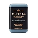 Mistral Bar Soap Organic, Cedarwood Marine, Large