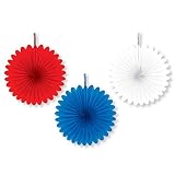 Patriotic Mini Paper Party Fan, 5 Ct.