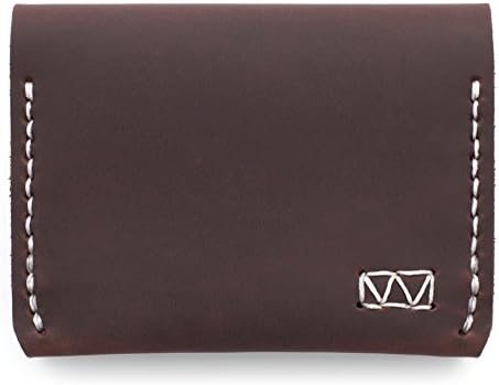 Waskerd Men's Dupont 2-Pocket Slim Cash Wallet One Size Hereford Red w/ White