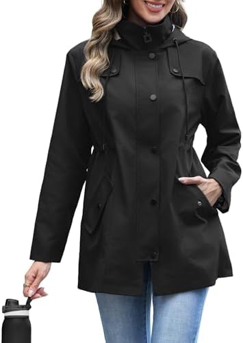 Amazon.com: Women's Spring Trench Coat Mid Long Loose Zipper