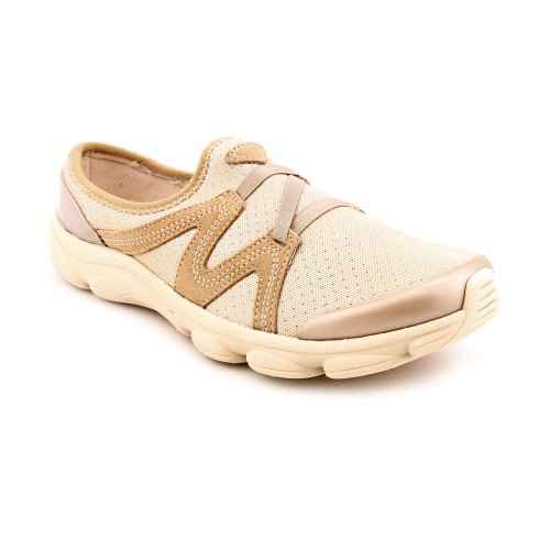 Easy Spirit Travel Star Womens Size 11 Gold Textile Mules Shoes