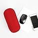 Cushie Pillows Super Tiny 3.5 inches x 8 inches Microbead Bolster Squishy/Flexible/Extremely Comfortable Roll Pillow (Red)