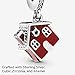 Pandora Jewelry Cozy Christmas House Cubic Zirconia Charm in Sterling Silver