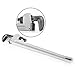 VEVOR 36-Inch Aluminum Straight Pipe Wrench Ideal for 2” to 3-1/2” Pipe Adjustable Plumbing Pipe Wrench Heavy Duty 5” Jaw capacity Plumbers Pliers Tool