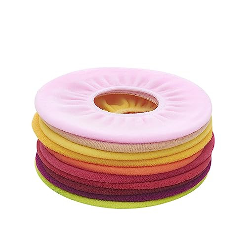LIFKICH 10pcs O-shaped Toilet Seat Covers Bathroom Accessories Soft Warm Pads for Standard Toilets