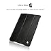 Jisoncase JS-ID6-04A10 Vintage Genuine Leather Smart Cover Case for iPad Air 2 and iPad Air, Black
