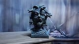 Animated Medusa Bust w/ Light Up Eyes Standard (Emerald Green)