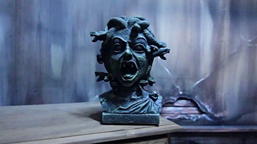 Animated Medusa Bust w/ Light Up Eyes Standard (Emerald Green)