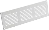 EUROPLAST 300x100mm White Metal Air Vent Grille Cover with Insect Mesh view 7
