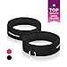 The x Bands - Fitness Bands Resistance - Booty Band - Glute Bands - Squat Bands for Thighs - Thigh Straps - Thigh Exercise Band - Leg Cuffs - Thigh Strap for Cable Machine - Black
