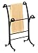 mDesign Decorative Metal Fingertip Towel Holder Stand for Bathroom Vanity Countertops to Display and Store Small Guest Towels or Washcloths, 2 Tiers - 13.6