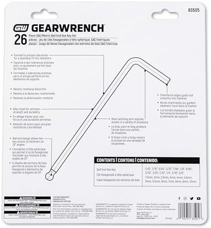 KD Tools GEARWRENCH KDT8315502 - Set di chiavi 83155, 83156, 83157