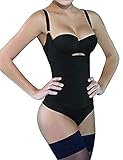 Camellias Women Seamless Firm Body Control Bodysuit Thong Body Shaper Slimmer Shapewear Black , SZ7095-Black-XL