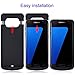 Galaxy S7 Battery Case, AexPower 4200mAh Ultra Slim External Battery Charger Cover Portable Charging Case for Samsung Galaxy S7 Rechargeable Extended Battery Juice Power Bank Charger Case -Black