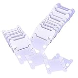 Teemico 120 Pieces Bobbins for Cross Stitch Embroidery Floss Cotton Thread Craft DIY Sewing Storage,White