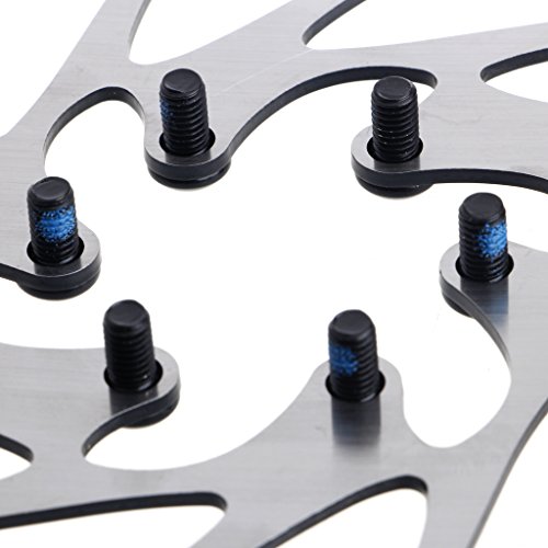 Stainless 180mm with 6 Bolts Brake Disc Rotors for Road Mountain Bicycle Bike Cycling MTB