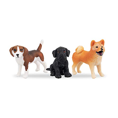 small plastic dog figures