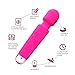 Electric Wand Massager Rechargeable with 8 Powerful Speeds and 20 Patterns Multi-speed Wand, Wireless, Power Wand Massager for women (Pink)