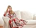 The Original Snuggie - Super Soft Fleece Blanket With Sleeves And Pockets - Red Plaid