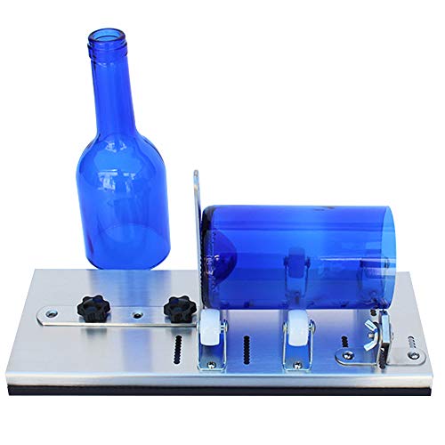 Glass Bottle Cutter,Round Bottle Cutting Machine, DIY Machine for Cutting Wine, Beer, Liquor, Whiskey, Alcohol, Champagne, Water or Soda Round Bottles & Mason Jars to Craft Glasses - Accessories Tool