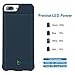LoHi Battery Case for iPhone 8/7/6s/6, 4500mAh Capacity Support Headphones Ultra Slim Extended Battery Rechargeable Protective Portable Charger 4.7 -Blue