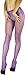 ToBeInStyle Women’s Sexy Vibrant Fine Classic Fishnet Full Footed Pantyhose - Purple - One Size Regular