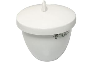 PZRT 2pcs Laboratory Porcelain Crucible with Lid, Lab Equipment Porcelain Crucible, 30mL Capacity