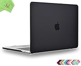 MacBook Pro 13 inch Case 2018 2017 2016, UESWILL Smooth Matte Hard Case for MacBook Pro 13-inch, 2/4 Thunderbolt 3 Ports (USB-C), with/Without Touch Bar, Model A1989/A1706/A1708, Black