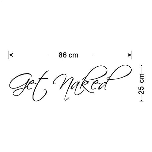Decaltor Get Naked Bathroom Wall Stickers