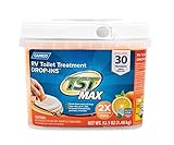 Camco TST Orange 30 Pack Ultra-Concentrated Citrus Scent RV Toilet Treatment Drop-Ins, Formaldehyde Free, Breaks Down Waste and Tissue, Septic Tank Safe, 30-Pack (41183)