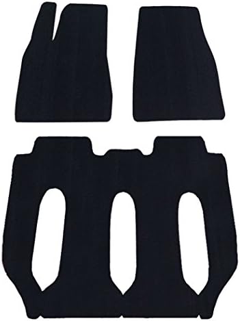 Rubber Classic Loop Floor Mat Waterproof Car Carpet /Coil for Tesla Model X 7 Seat( 3 pieces/set )