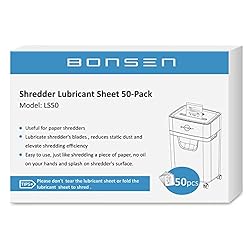 BONSEN Paper Shredder Sharpening & Lubricant