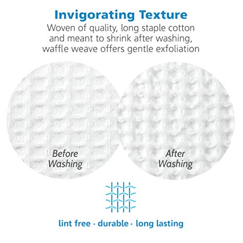 GILDEN TREE Waffle Towels Quick Dry Lint Free Thin Bath Towel, Classic