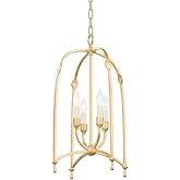 Troy Lighting Rhett - 4 Light Pendant-26.5 Inches Tall and 15 Inches Wide-Vintage Gold Leaf Finish -Traditional Installation