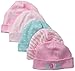 Gerber Baby-Girls Newborn 5 Pack Caps-Polka Dots, Pink, 0-6 Months