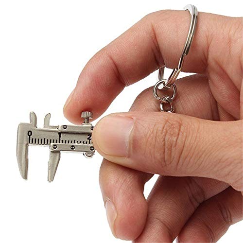 Airlove Fashion Mini Vernier Caliper Keychain Zinc Alloy 3D Movable