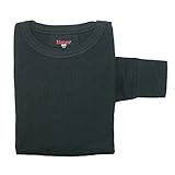 Hanes Women's Thermal Crew Neck Top, Small, Black