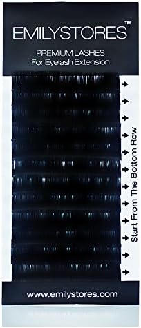EMILYSTORES Eyelash Extensions 0.20mm Thickness B Curl Length 11mm Silk Mink Fake Eye Lashes In One Tray