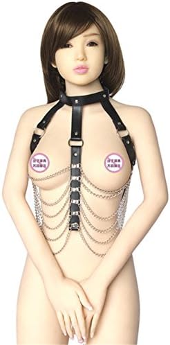 Lieberpaar Women's Tassel Body Harness Metal Chain and Faux Leather Sexy Lingerie (QQFZNY45)