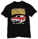 Dukes of Hazzard Youth General Lee T-shirt Childrens Black (Youth Small)