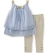 Calvin Klein Girls' Girls 2 Pieces Tunic Pant Set - Glitter Print