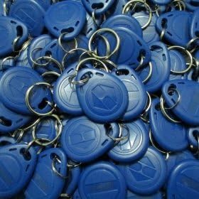 (100pacs)125Khz RFID Proximity ID Card Token Tags Key Keyfobs for Access Control Time Attendance by hanfonsec