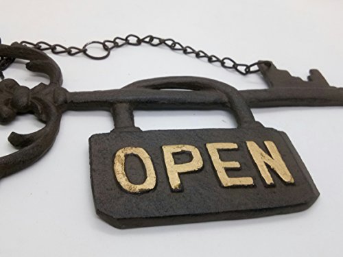 Open & Closed Sign Key Lock Idea Metal Wall Sign Bar Pub Club Plaque Decor - Thumbnail 5