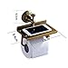 Rozin Wall Mounted Multifunctional Toilet Paper Holder Antique Brass