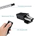 CHARMINER Collapsible Straw Reusable Stainless Steel, Folding Drinking Straws Food-Grade Portable Set Stainless Steel Case with Cleaning Brush Keychain Hole,for Household,Outdoor(2pc)